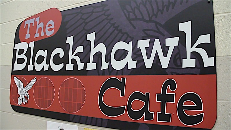 Blackhawk Cafe Sign